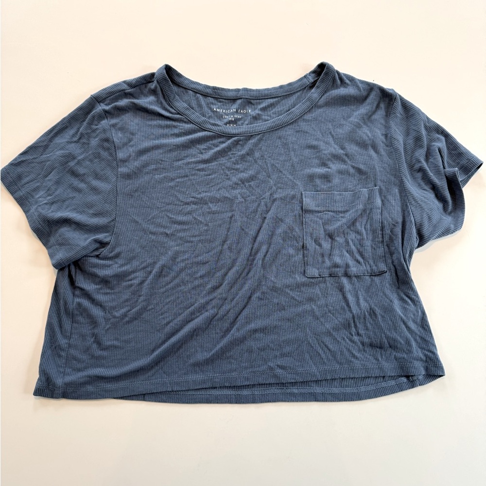 American Eagle Ribbed Crop top SZ M